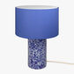 Blue & Ivory Pillar Lamp