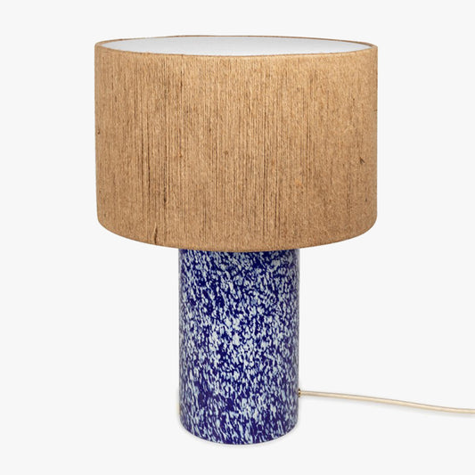 Blue & Ivory Pillar Lamp