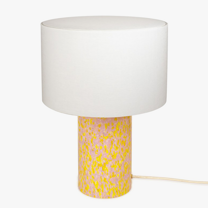 Yellow & Pink Pillar Lamp