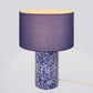 Blue & Ivory Pillar Lamp