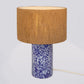 Blue & Ivory Pillar Lamp