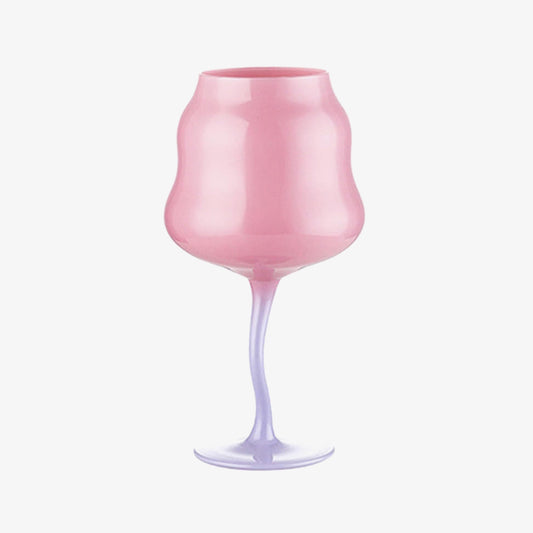 Retro Crystal Wine Glass